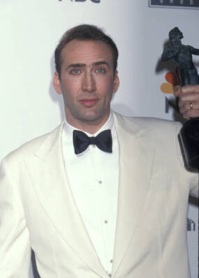 Nicolas Cage 2nd Screen Actors Guild Awards at Santa Monica Ci- 1996 Old Photo 1