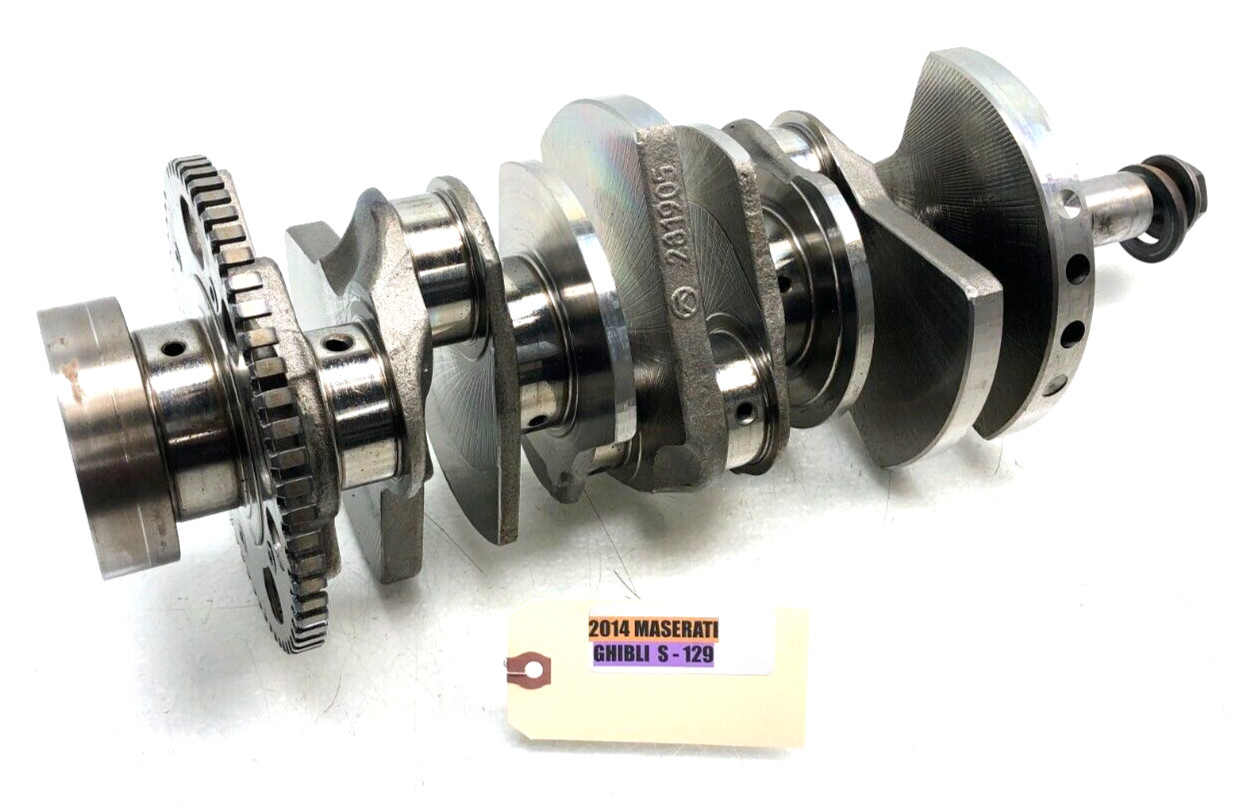 2014-2019 MASERATI GHIBLI S Q4 3.0L V6 CRANKSHAFT OEM 55K.