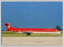 Unifly Express Airlines Aviation Airplane Postcard  Douglas MD-83 Orly