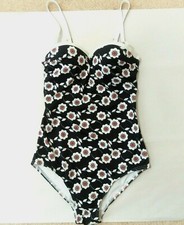 MODCLOTH High Dive Polyester Lycra Women's One Piece Swimsuit Size XS