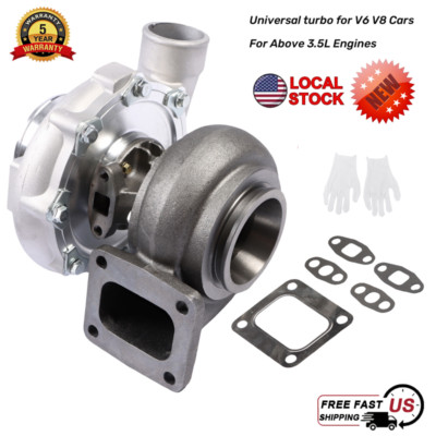 Turbo T76 Universal Turbocharger T4 .96 A/R for V6 V8 Cars Above 3.5L Engines US