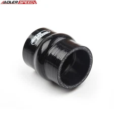 ADLERSPEED 4Ply 2" inch ID Hump Straight Silicone Hose Turbo Coupler Pipe Black