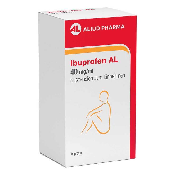 Ibuprofen AL 40 mg / ml Suspension zum Einnehmen · 100 ml · PZN 09443124