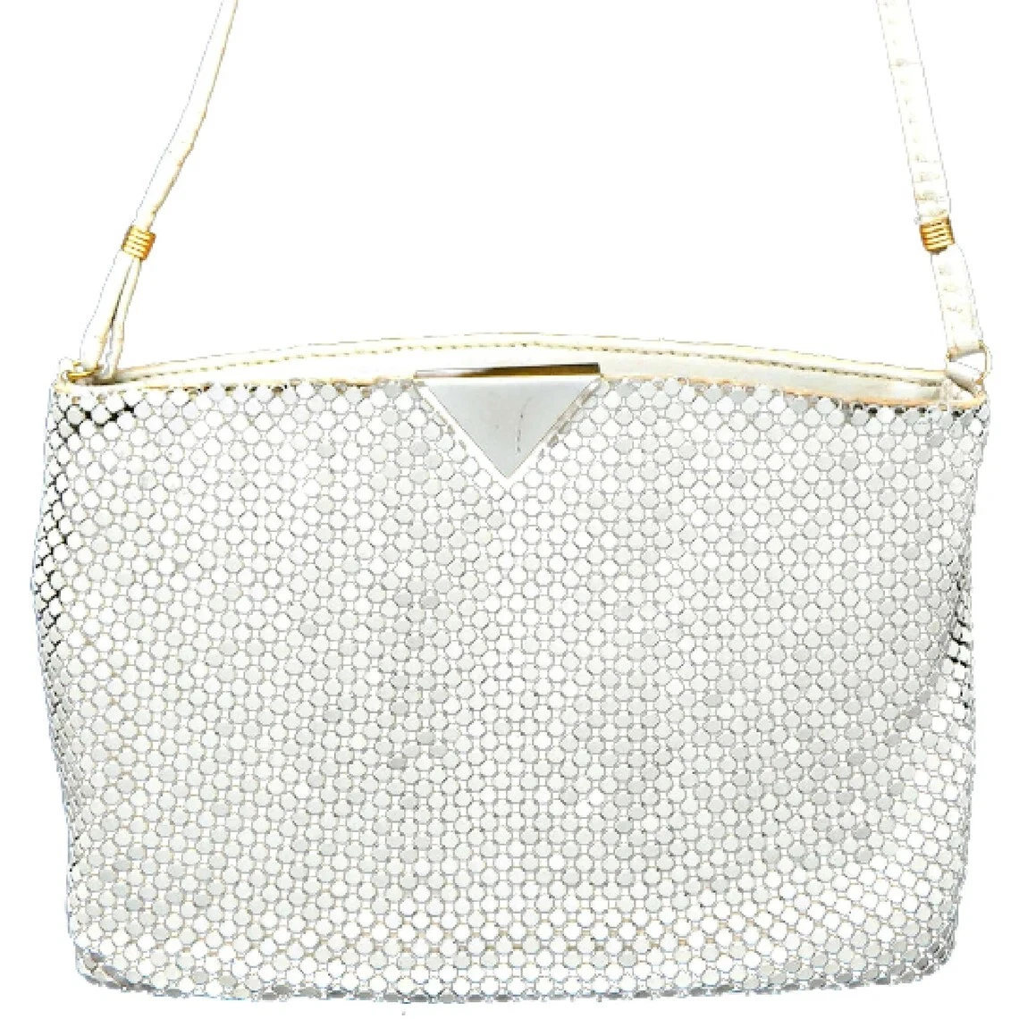 VETEMENTS Borsa a tracolla vintage in rete bianca convertibile in pochette