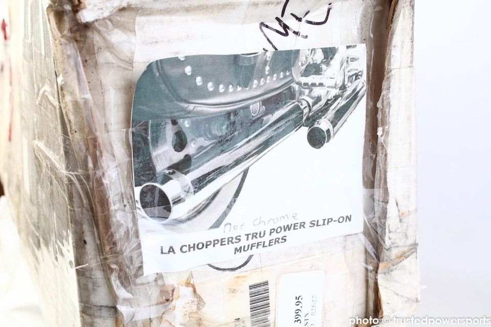 Silenciadores sin cordones LA Choppers Tru Power gris 2007-11 Harley Davidson FLSTN #WH6 Foto 2 de 3