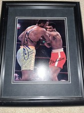 muhammad ali joe frazier signed