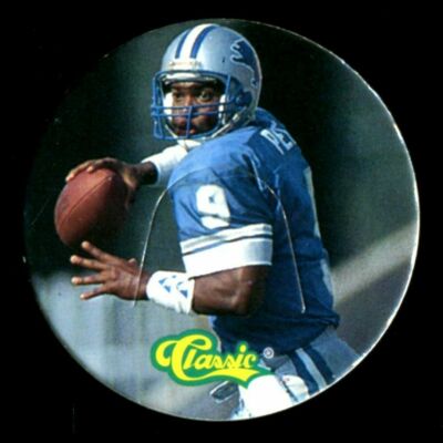 1993 Classic NFL Football Pogs TONX #106 RODNEY PEETE DETROIT LIONS