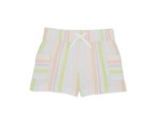WONDER NATION Girls Size M 7-8 Pull-On Drawstring Short Stripe NWT