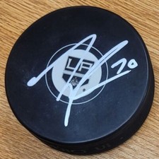 Autographed TANNER PEARSON Los Angeles Kings Hockey Puck w/COA