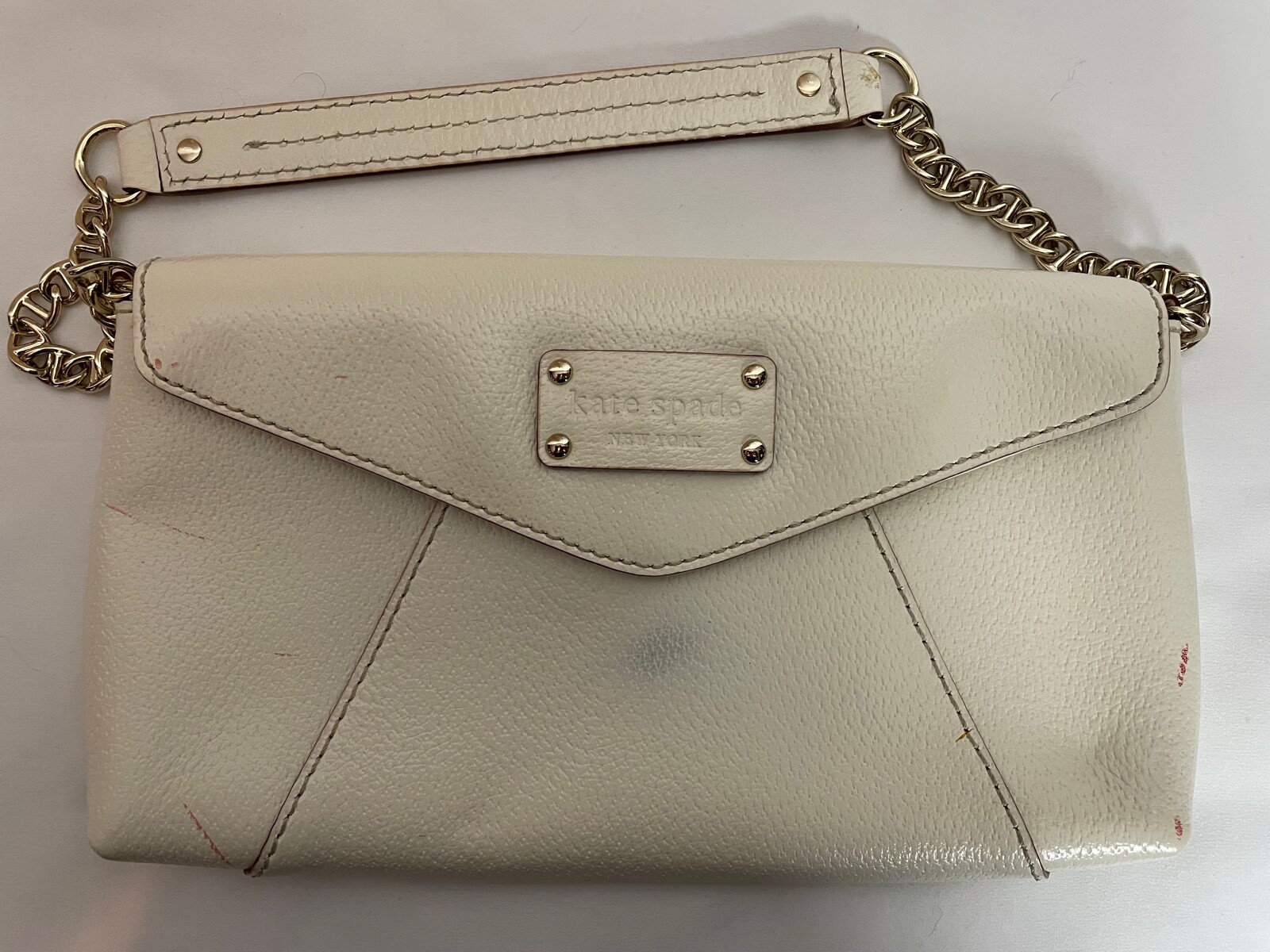 Kate Spade WOC Shoulder Clutch Bag White | eBay
