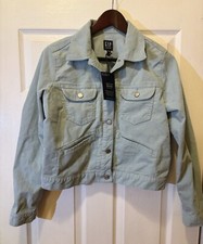 GAP Women s Corduroy Jacket Size Med Fresh Water Color Vintage Icon
