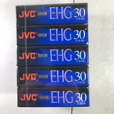 Lot Of 5 JVC VHSC Compact VHS TC-30 EHG High Energy EP 90 Min SP 30 Min SEALED
