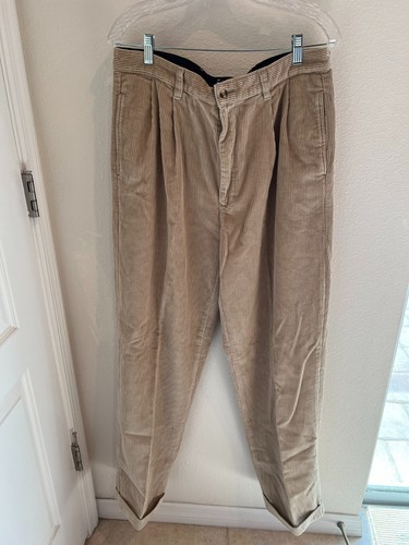 TOMMY HILFIGER-SIZE 36-34 TAN CUFF PANTS FOR MEN - 第 1/2 張圖片