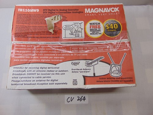 NEW Magnavox DTV Digital To Analog Converter TB110MW9 w/ Remote - Factory Sealed - Picture 5 of 5