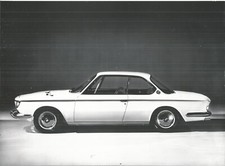 BMW 2000 CS PUBLICITY B/W PHOTOGRAPH
