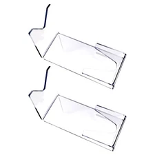 2pcs Acrylic Pistol Stand Display Rack for Collectable, Any Handgun or Pistol