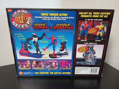 MARVEL HEAVY HITTERS VENOM VS SPIDER MAN set Vintage 1996 NEW in
