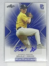2021 LEAF PERFECT GAME BLUE BRADLEY HODGES PAPER RC AUTO # 12/15