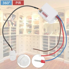 AC 220V-240V PIR Infrared Body Motion Sensor Detector Control Switch Light Lamp