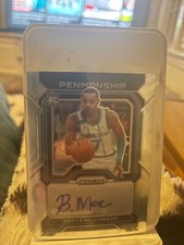 2022 Prizm PENMANSHIP Bryce McGowens Rookie RC hornets basketball