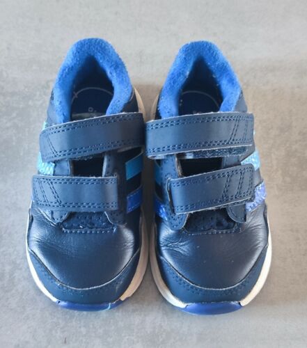 Basket en cuir bleu Adidas taille 21 - Photo 1/5