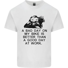 T-shirt maglietta uomo cotone A Bad Day on My Bike motociclista