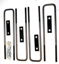 U-bolt Kit 20 Long Square Bend Steel Set Of 4 Heavy Duty For Truck Body U-bolt Kit 20 Long Square Bend Steel Set Of 4 Heavy Duty For Truck Body