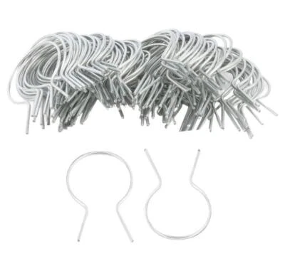 PLUM_FITTINGS EZ Twist 2" (1 7/8" OD) x 9 Gauge Preformed Galvanized Steel Fence Ties - 100...