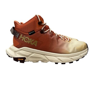 Hoka Trail Code GTX Sunbaked Red Trail Hiking Boots Women's Sz 6.5 - 11 B