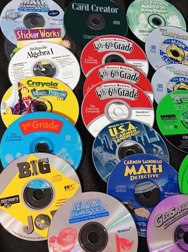 Lot 20 Education Kids Windows PC Games/Carmen Sandiego Crayola Magic School Bus - Photo 2/5