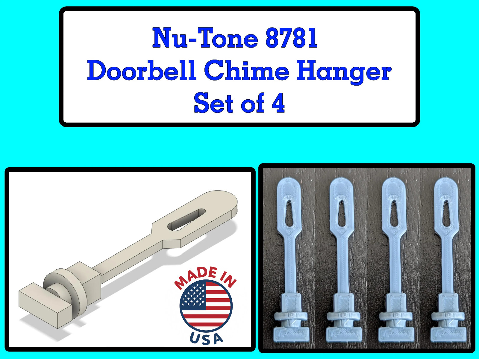 Nutone A-8781 Hanger Bracket for Doorbell Chime Bell Tube | 