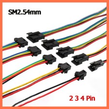 SM2.54mm Connector Wire Cable Male Female Plug Socket 2 3 4 Pin Wire LED Strip