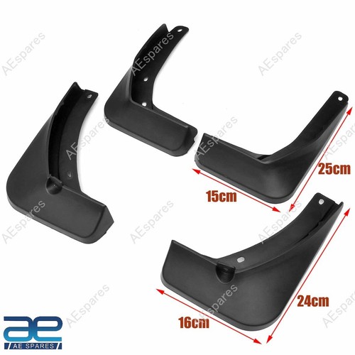 Mud Flap Set of 4 Black For Renault Triber S2u - Picture 2 of 8