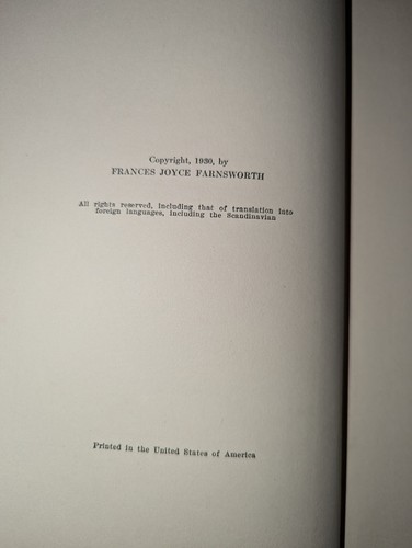 MRS. HUMMING BIRD'S DOUBLE FRANCES JOYCE FARNSWORTH HARDCOVER BOOK VINTAGE 1930 - Picture 3 of 3