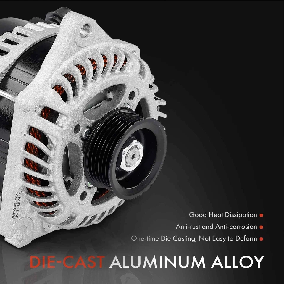 Alternador nuevo para Ford Transit-150 250 350 2015-2023 250 amperios 12 voltios CW 6 ranuras Foto 4 de 4