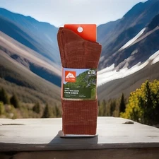 3 Pack Mens Outdoor Merino Wool Blend Crew Socks Cushion Foot Ozark Trail Hiking