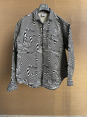 Vetements , Heavy Zebra Button Up Shirt in Black & White , BNWT XS