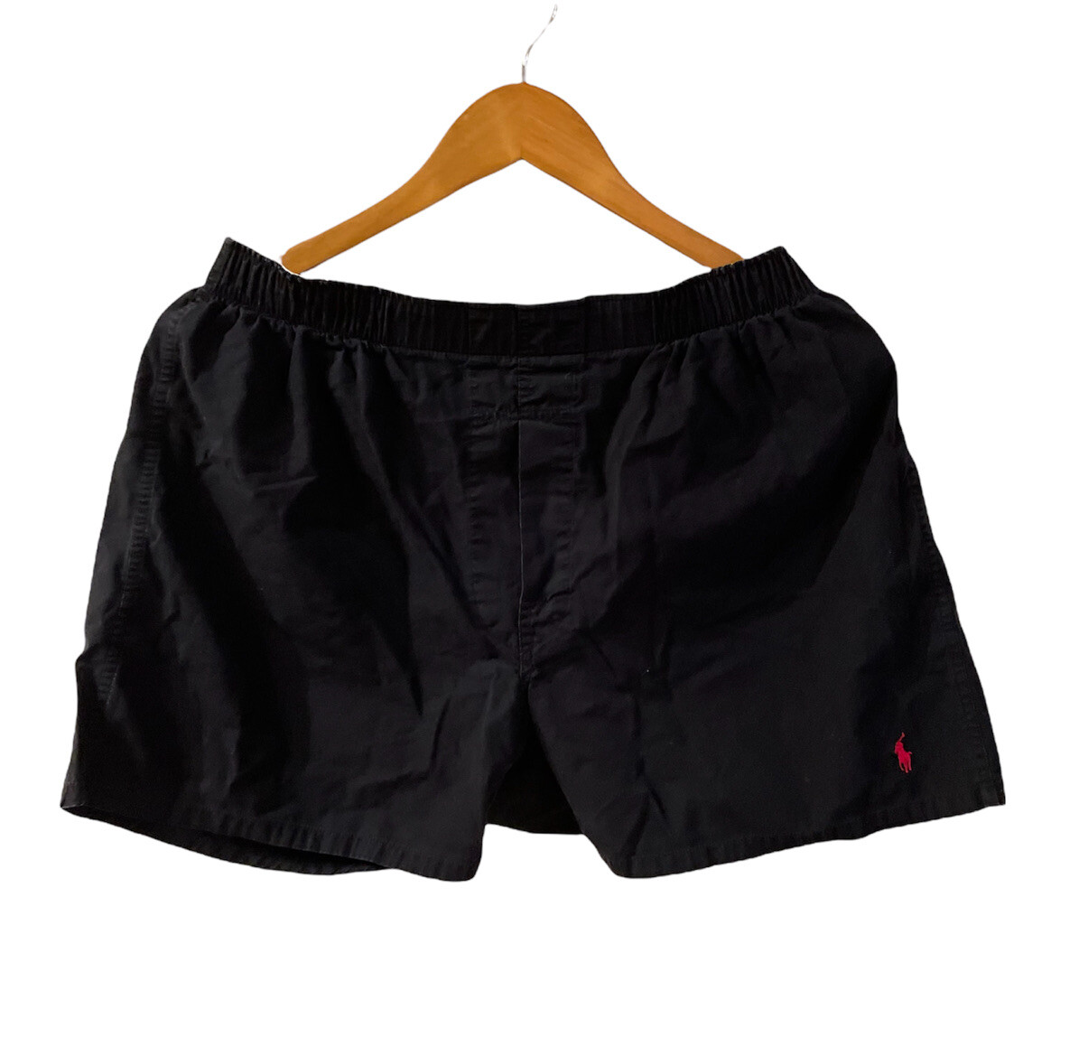 Polo Ralph Lauren Men Black Shorts Medium Elastic Band Casual Y2K