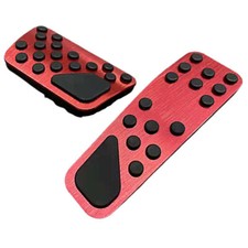 2 Pieces of Non-slip Aluminum Brake Air Pedal Pads Fit For Dodge Charger 09-19