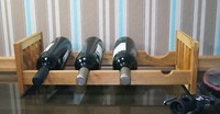 Weinregal Aus Walnussholz FüR Sekt, Wein, Flaschen, Holz, Weinflaschen Stapelbar