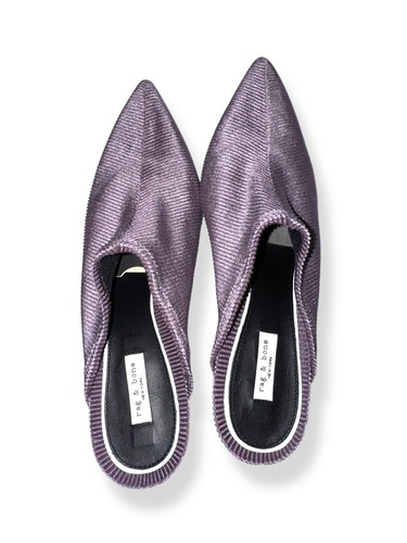 Nuovo con scatola $425 Rag & Bone Brea Mule tacco a punta lilla viola taglia EU 40/US 10 - Foto 5 di 13