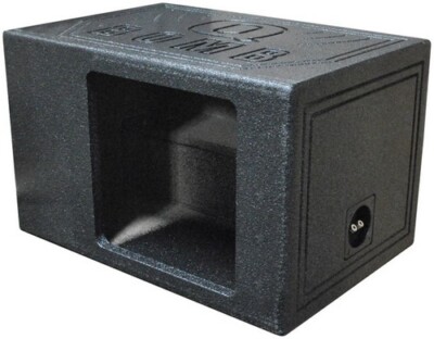 Qpower QBOMB12VLSINGSQ Single 12'' Bomb Box Vented Square Hole