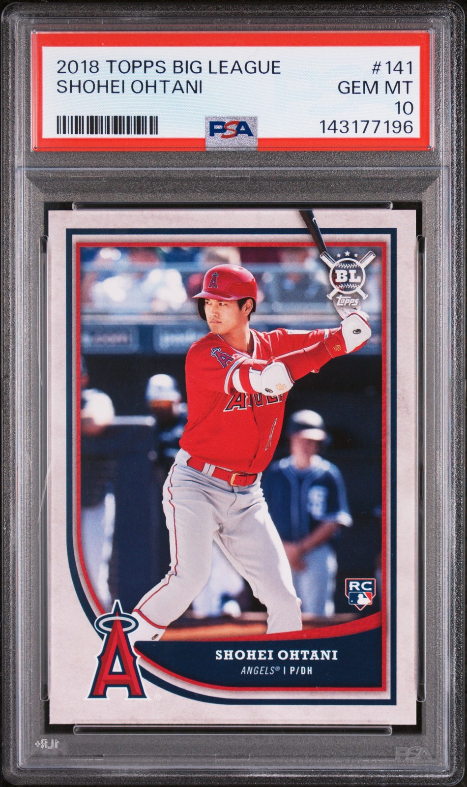 2018 TOPPS BIG LEAGUE #141 SHOHEI OHTANI ROOKIE RC PSA 10