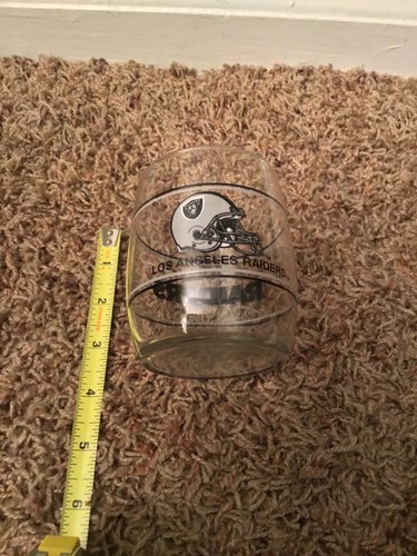 Vaso de vidrio vintage de los Raiders de Los Ángeles de la NFL - Imagen 3 de 3
