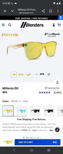 Blenders Millenia DX Prime 21 Gold Polarized Shield Sunglasses