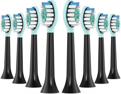 8x Packs Black W2 for Philips Sonicare DiamondClean Toothbrush Heads