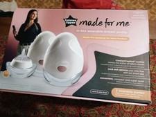 Tommee Tippee Made for Me Hands-Free Wearable Breast Pump Set, 2 Pumps, 24/28mm