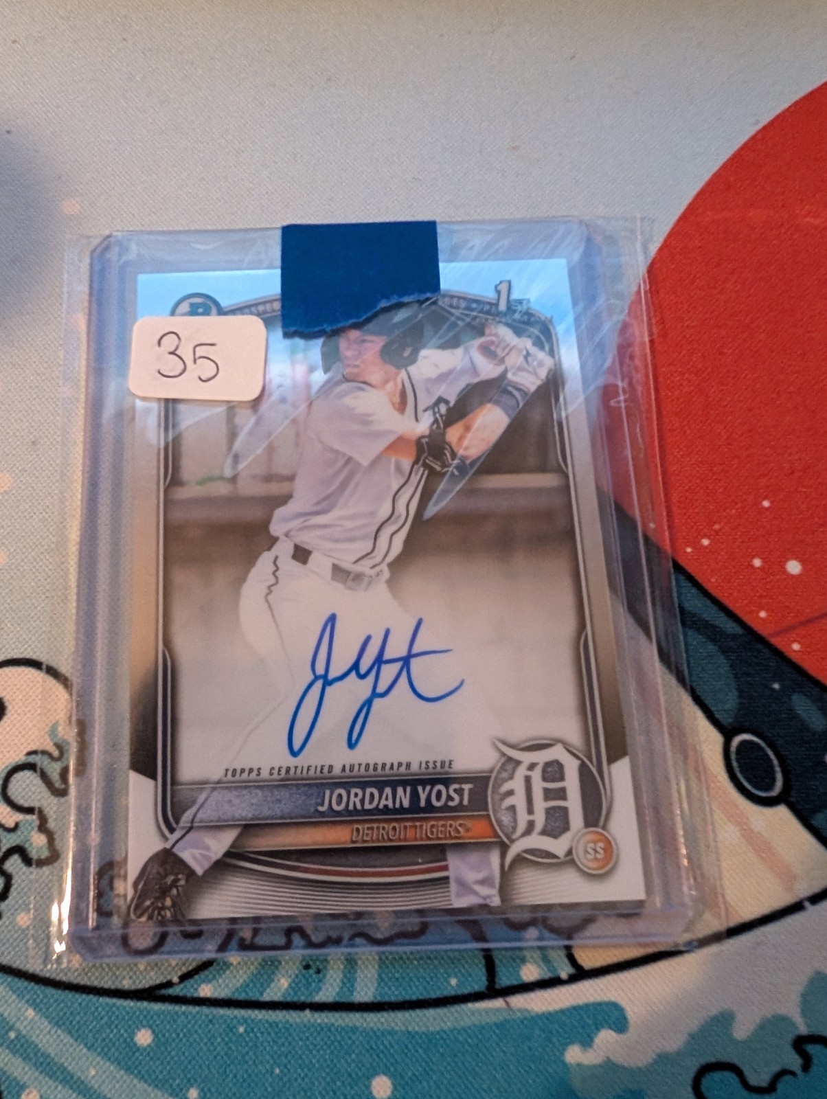 2025 Bowman Draft - Chrome Prospect Autographs Jordan Yost #CPA-JY (AU, RC)