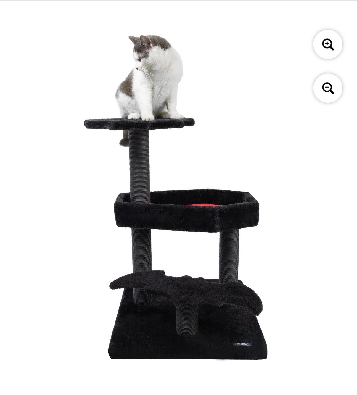 GOXIFACHOY Gothic Cat Tree Tower with Coffin Bed 31.5 IN Detachable Top Perch
