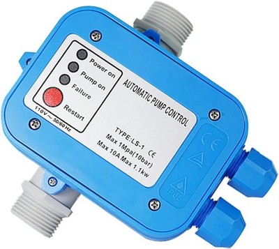110V Blue Gray Water Pressure Booster Pump - Auto Restart & Stop - 110V